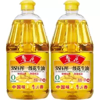 鲁花5S压榨一级花生油1.8L*2物理压榨 食用油 健康炒菜家庭
