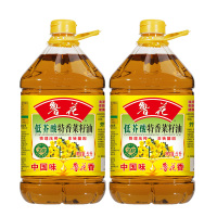 鲁花低芥酸特香菜籽油5L*2非转基因物理压榨食用油桶装健康好油