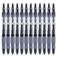 晨光(M&G)GP1163 按动中性笔/水性笔0.5mm/签字笔办公签字笔 黑色 12支装 (SL)单位:盒