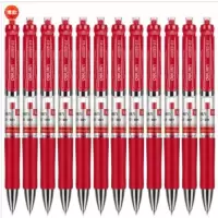 得力 红色中性笔 S01 12支0.5mm 1包
