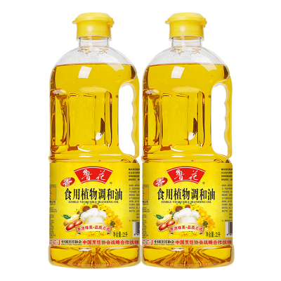 鲁花食用植物调和油(大豆香)2L*2
