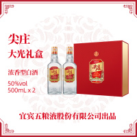 五粮液股份出品 尖庄大光礼盒 500mL*2 礼盒装 浓香型白酒