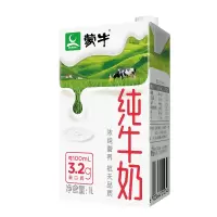 蒙牛 纯牛奶 1L*6盒 1箱