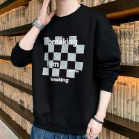 美式复古圆领卫衣男春秋季ins潮牌情侣款街头hiphop上衣休闲外套