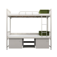 鲁谦钢制双人铁床高低床双层床上下床铁艺床