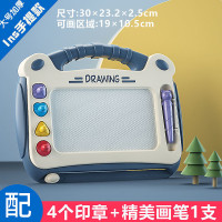 吉宝宝儿童画板磁性写字板家用磁力涂鸦板可擦幼儿宝宝画画玩具[蓝色]