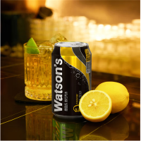 屈臣氏 苏打汽水0糖0脂0卡 黑罐 330ml*24罐/箱