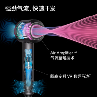 戴森(Dyson) 新一代吹风机 Dyson Supersonic 电吹风 负离子 进口家用 礼物推荐 HD08 紫红镍