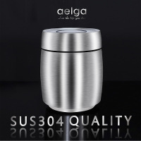 aelga德式304不锈钢食品密封罐储存罐按压式咖啡豆粉茶叶罐防潮