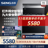 [性价比优选]森歌(SENG)F30C家用集成灶一体机烘干柜厨房抽油烟机烟灶套装 天然气