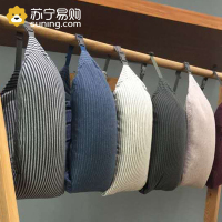 梦特娇无印风保健枕日式针织天竺棉颗粒纯棉U型护颈枕高铁飞机旅行枕芯枕头