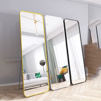 洛港 全身镜穿衣落地镜子家用壁挂女生卧室化妆挂墙宿舍立体试衣镜