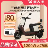 PARRAY/派睿 新款 A20 高颜值电动轻便摩托车成人代步 新米黄摩卡棕