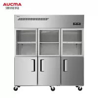 澳柯玛(AUCMA)VCF-1360HBT四门冰箱商用冰柜不占地双温冷藏冷冻厨房酒店6开立式