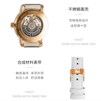 天梭(TISSOT)瑞士手表 天梭女表心媛系列合成材料机械时尚女士腕表送女友T050.207.37.017.05