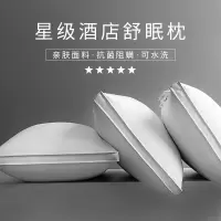 南极人(NanJiren)家纺 抗菌阻螨枕头护颈椎宿舍单人家用低高星级酒店单只枕助睡眠枕芯一对