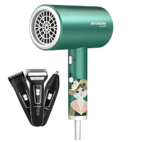 现代HYUNDAI-猫森林冶愈系护理电吹风+剃须刀 套装 YH3990B森林绿 223*333*90mm