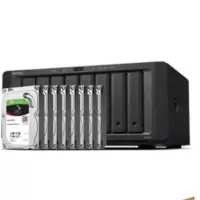 群晖(Synology)DS1821+ 搭配8块希捷(Seagate) 8TB酷狼IronWolf