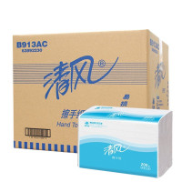 清风(Breeze)B913AC 清风单层三折擦手纸 200抽/包*20包/箱