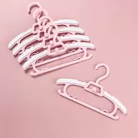 JBBCN[可伸缩]吉宝宝儿童衣架晾衣架多功能可调节婴儿小孩衣服挂防滑 粉色