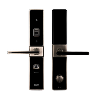 得力(deli) 指纹锁智能门锁 家用防盗门磁卡密码锁电子锁