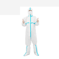 安步塔 防护服 无菌型隔离防护服 连身连帽 男女通用 均码