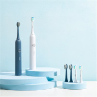 HYUNDAI现代声波电动牙刷软毛成人电动牙刷X900+情侣套装 皓齿白