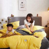 冬季保暖魔法绒法莱绒珊瑚绒加厚四件套被套套件双人家用学生