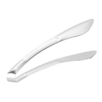 SUXINGAUTO不锈钢食品夹子 无牙弧形食物夹 自助餐夹酒店餐具