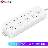 公牛(BULL)GN-217 插座/插线板/插排/排插[1个装] 8位总控全长5米