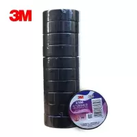 3M 1500# 电工胶带 电气绝缘胶带 黑色18mm*10m*0.13mm 10卷装