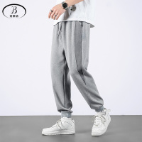 班蒂纳卫裤春秋大码束脚篮球侧拼卫裤休闲长裤男青年大童秋季宽松运动裤2190