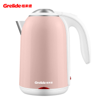 格来德(Grelide)电热水壶2L保温一体家用电热水壶自动断电防烫烧水壶-D1702K藕粉色