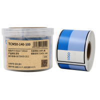 Makeid TCM50-140-100 打印标签纸 50mm*140mm (单位:卷) 蓝色