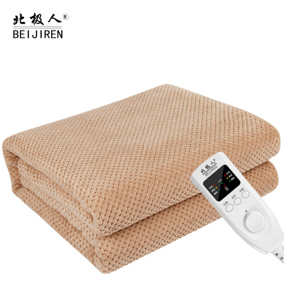 北极人智能调温型双人双控家用3档1.8米*1.5米电热毯-1850 卡其