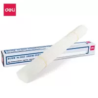 得力3832 5mm装订铆管100支/盒 5mm*500mm装订器用热熔胶管 尼龙管塑料管装订机