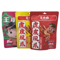 王小卤虎皮凤爪105g袋装鸡爪卤味火锅味凤爪真空小包装开袋即食休闲零食
