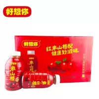 好想你枣山楂380ml*12瓶装红枣山楂果肉饮料健康食品水果风味混合饮料