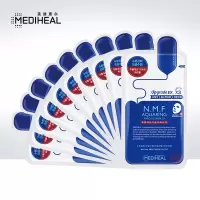 韩国进口美迪惠尔(Mediheal)可莱丝水润保湿滋润面膜10片水库针剂(补水 男女护肤适用)