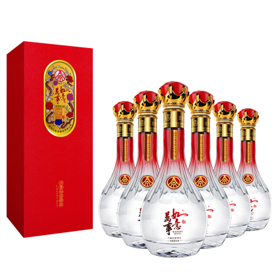 五粮液股份 万事如意酒精品 500ml*6 整箱装 42度浓香型 白酒