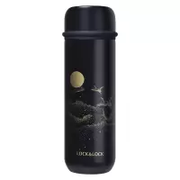 乐扣乐扣 鹤舞一品高升陶瓷杯400ml-雨夜黑-YSH160005