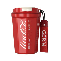 格沵 可口可乐联名咖啡杯便携美式随行杯容量保温杯 菱形款390ML