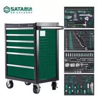 世达(SATA)09932 通用机修工具车组套+6抽屉工具车 242件通用机修组套+工具车