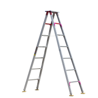 军士佳 梯子人字梯工程梯子叉梯合页梯合梯折叠梯家用便携折叠加厚铝合金2.5米