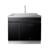 老板集团名气(MQ)集成水槽一体柜大容量不锈钢机身加厚面板嵌入式厨房家用JW-W193D