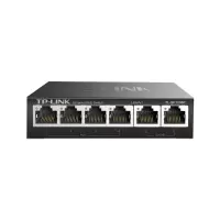 普联(TP-LINK)TL-SF1006P 6口百兆PoE交换机模块安防监控摄像头双上联4口PoE供电器