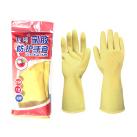 谋福 CNMF 8570 耐酸碱工业乳胶手套 加厚牛筋 工业劳保手套 乳胶手套(4A乳胶手套 ) 中号