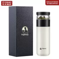 特美刻(TOMIC) TW60020 茶水分离保温杯 316真空不锈钢 黑白色 520ML