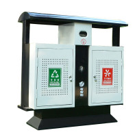 安赛瑞 户外不锈钢分类垃圾桶 户外垃圾箱