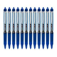 百乐(PILOT)BXRT-V5按动式针管中性笔签字笔水笔 蓝色 0.5mm 12支装